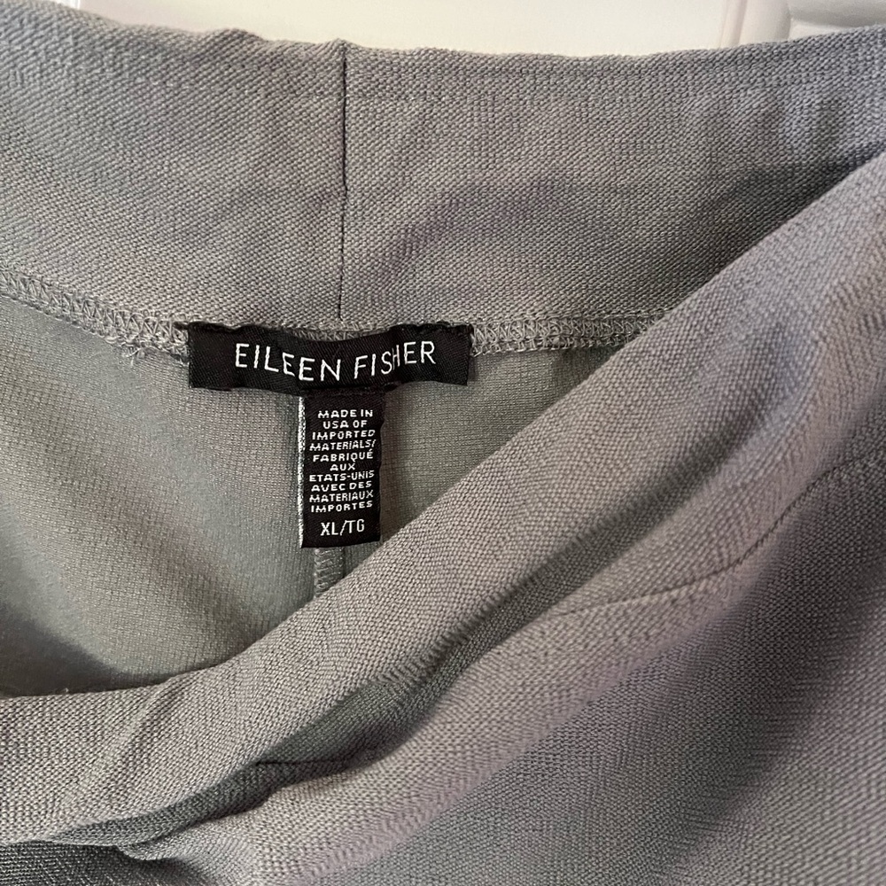 Eileen Fisher Light Gray Crepe pants